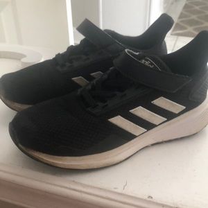 Boys adidas black sneakers!